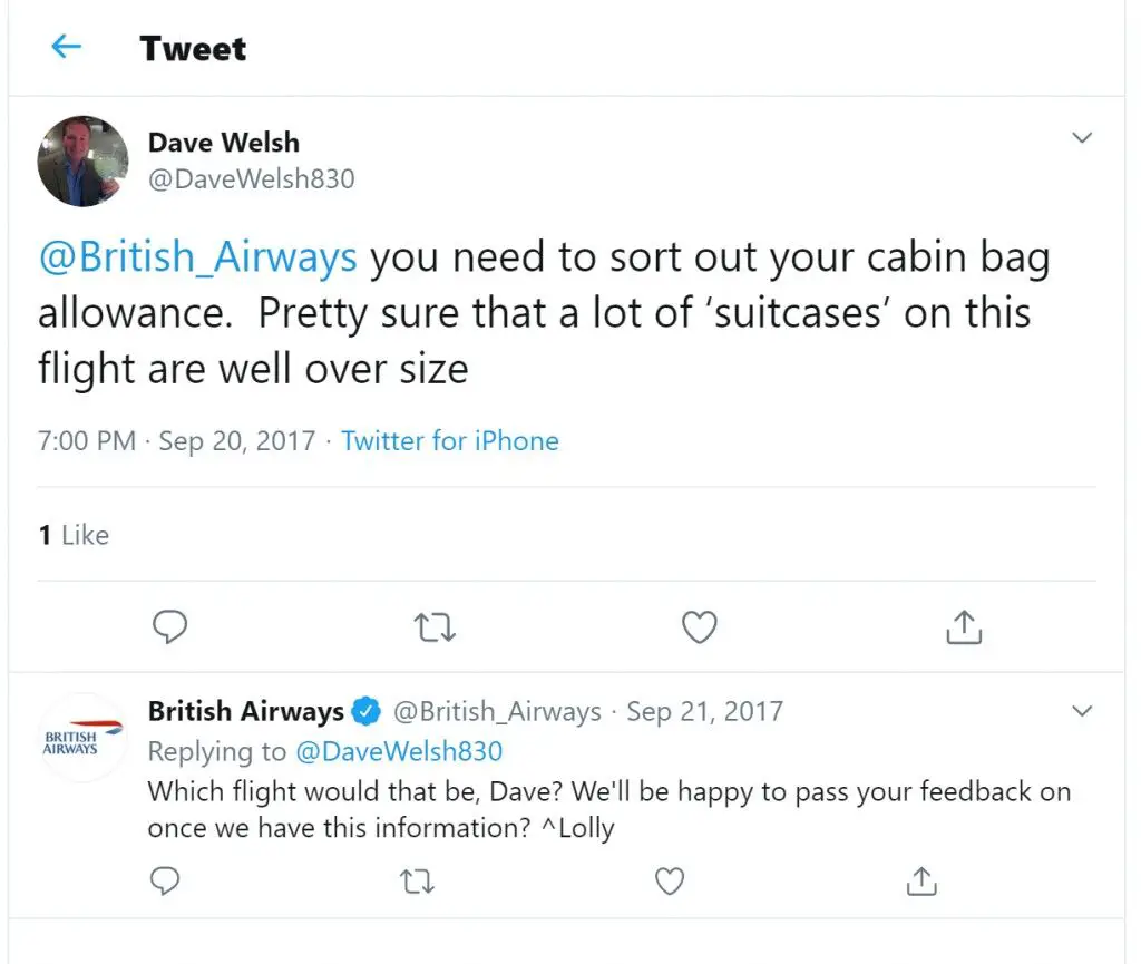 enero facultativo peine Qué tan estricta es British Airways con respecto al equipaje de mano? -  Leyas