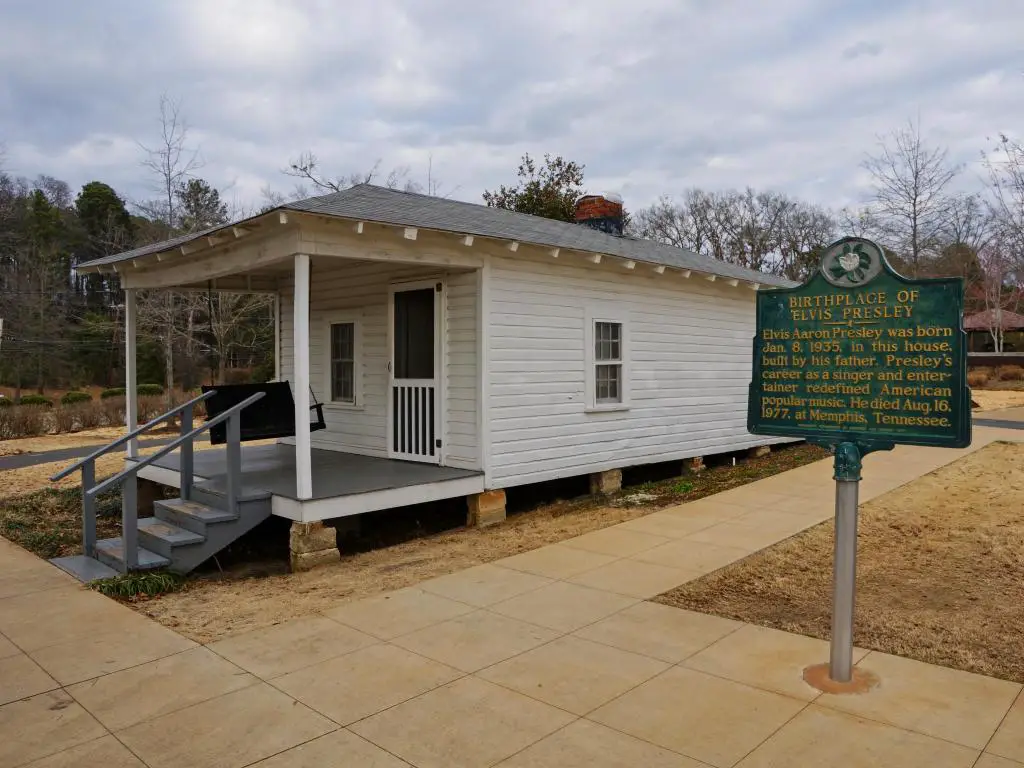Lugar de nacimiento de Elvis Presley en Tupelo, Mississippi