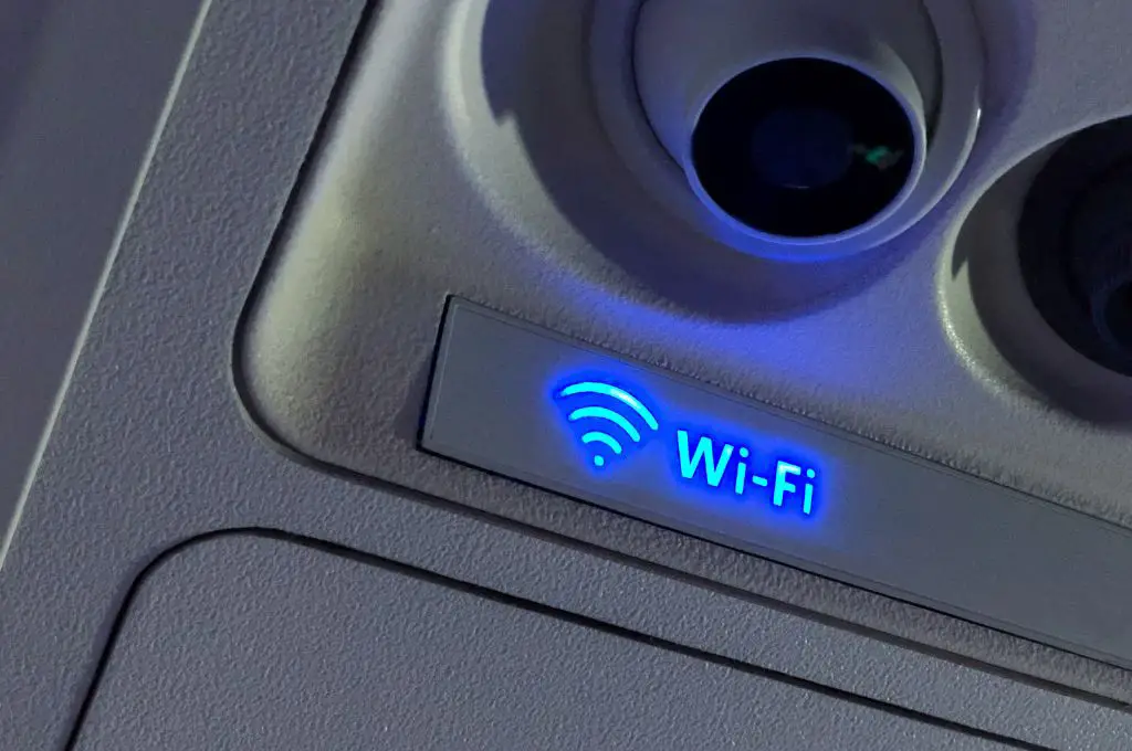 icono wifi en avion