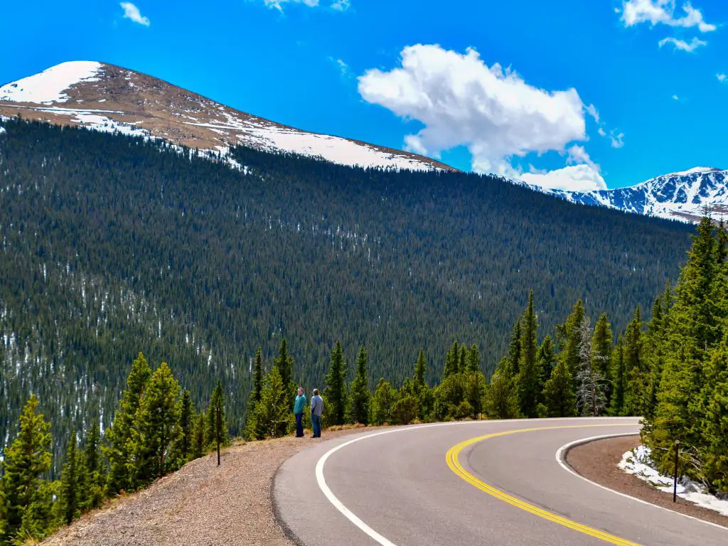 Carretera panorámica del monte Evans, Colorado