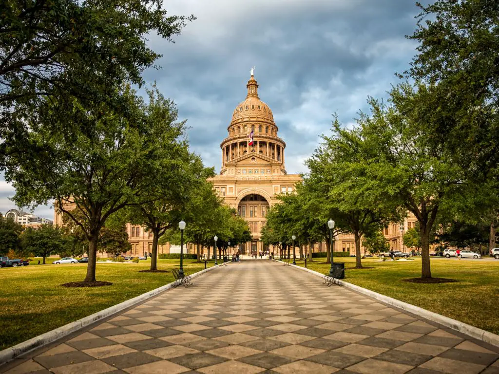 Edificio del capitolio del estado de Texas en Austin, Texas
