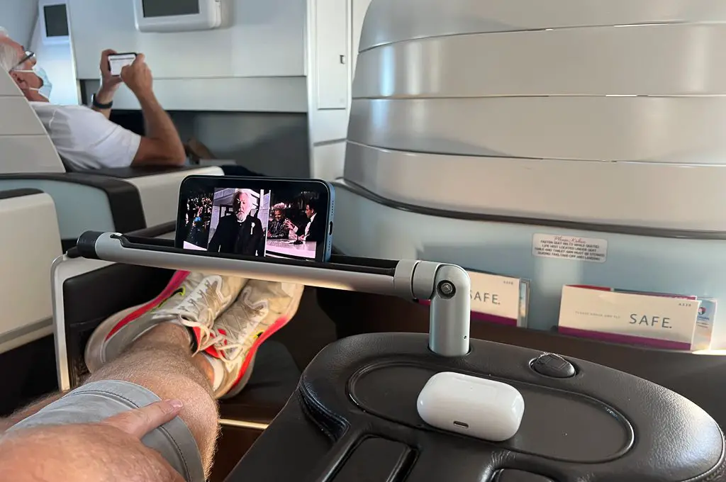 Soporte para tableta para asiento de Hawaiian Airlines First Class A330