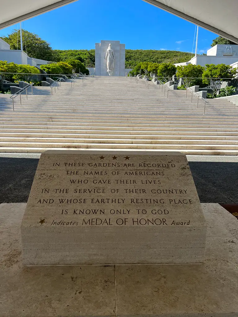 Punchbowl National Memorial Cementerio del Pacífico Honolulu Memorial 
