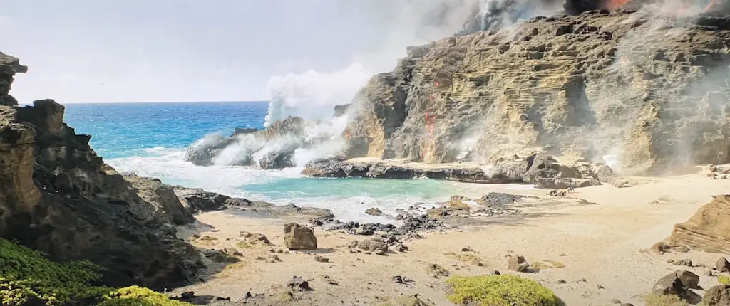 Halona Beach, escena de la película Jurassic World: Fallen Kingdom.