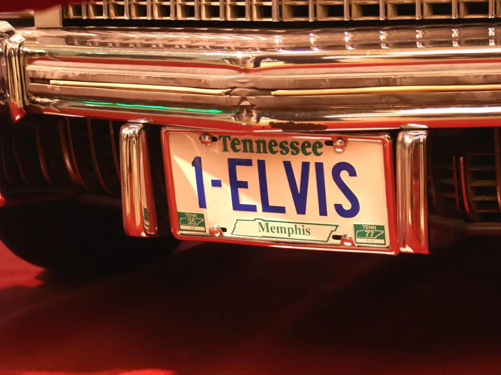 Matrícula de Cadillac 1-Elvis vintage