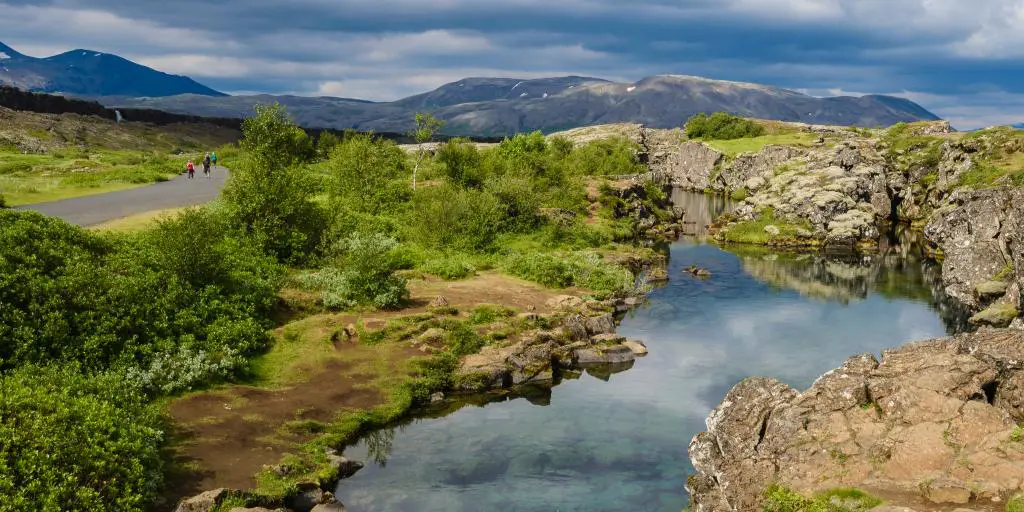 El accidentado paisaje de Thingvellir, Islandia 