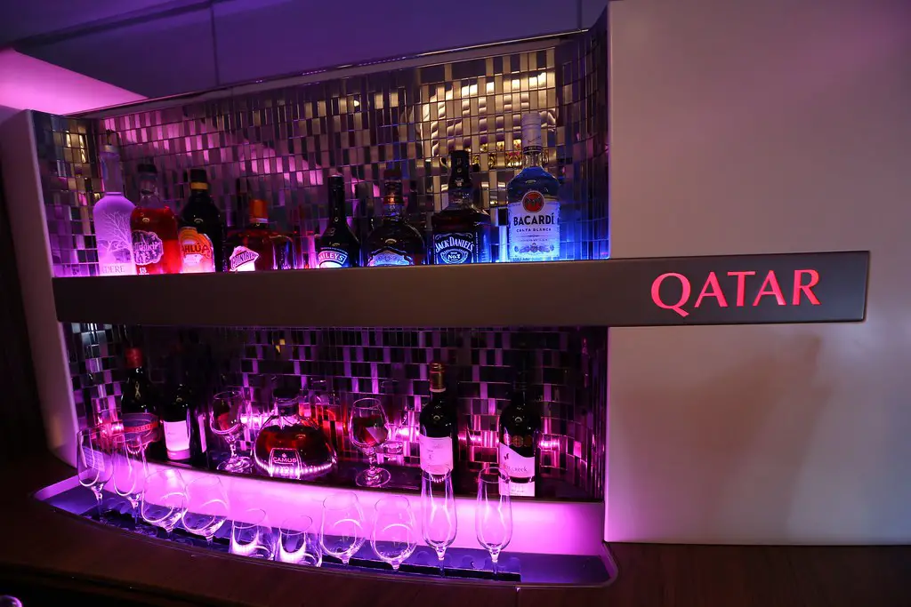 Salón de primera clase Qatar A380