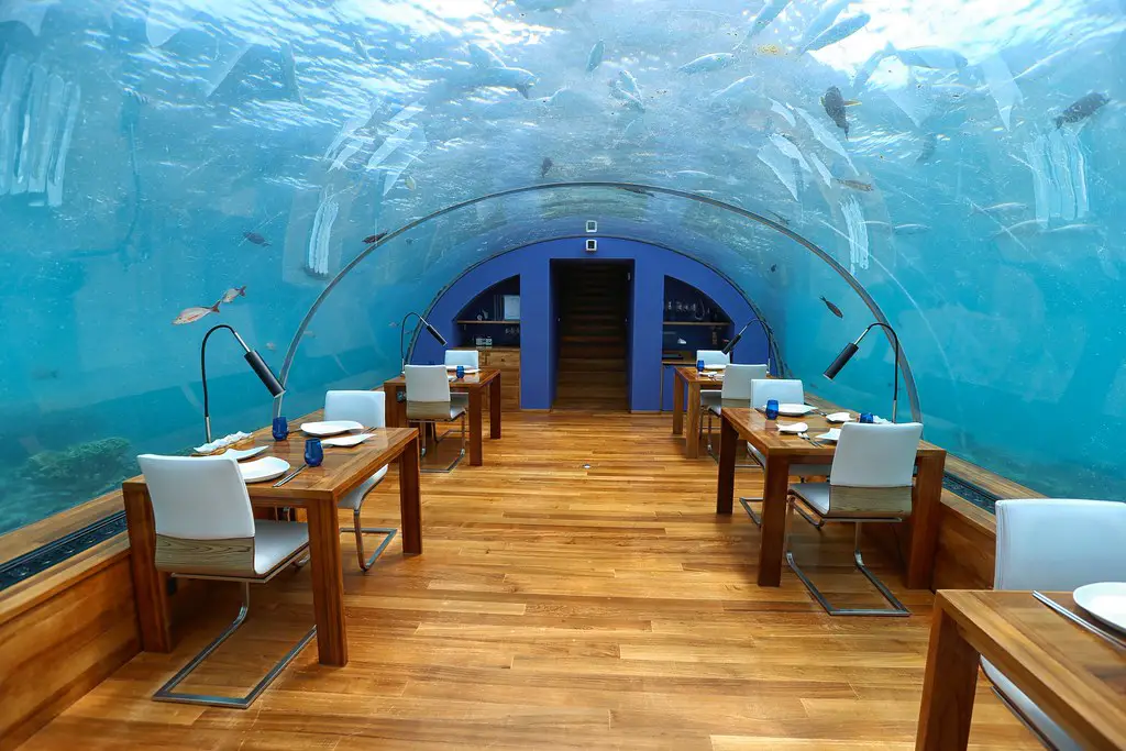 Restaurante submarino de Maldivas 9
