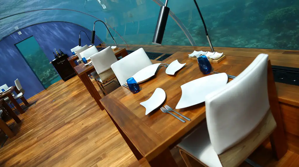 Restaurante submarino de Maldivas 8