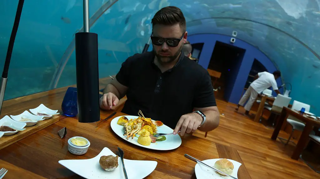 Restaurante submarino Maldivas 20