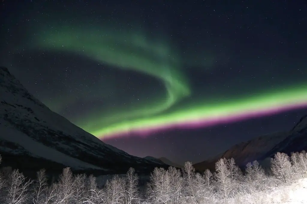 Aurora boreal Navidad Noruega