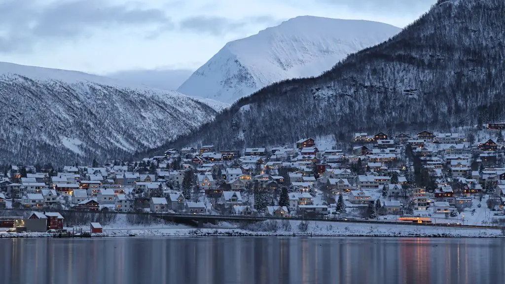Vista de la ciudad Tromso Noruega