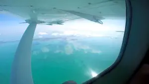 Vista al mar desde Cessna