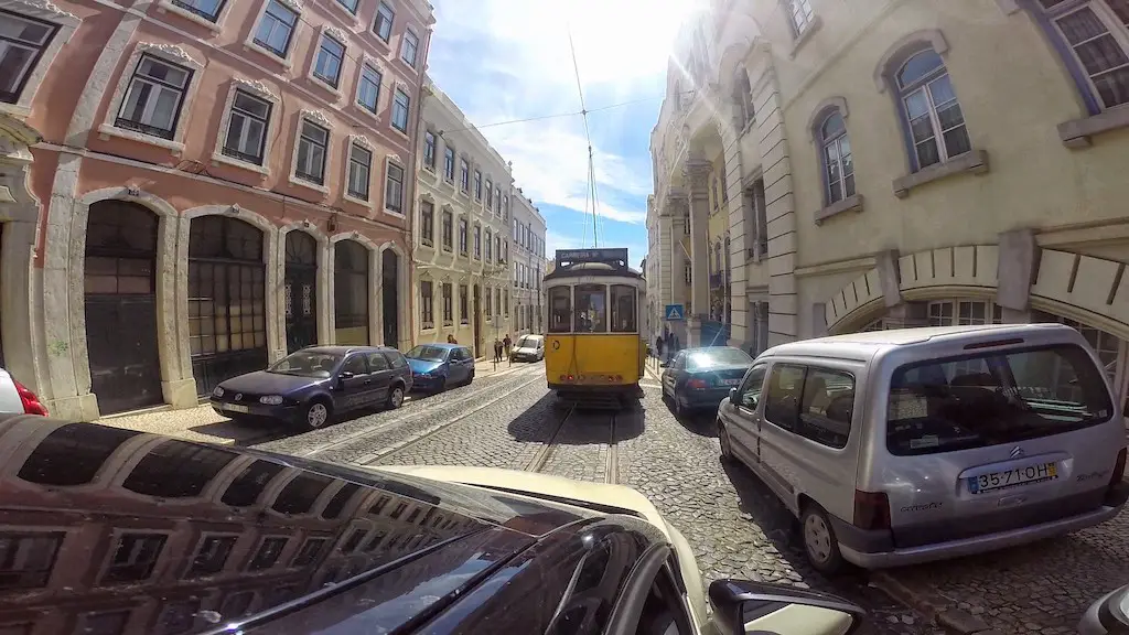 Tranvía en Lisboa Portugal