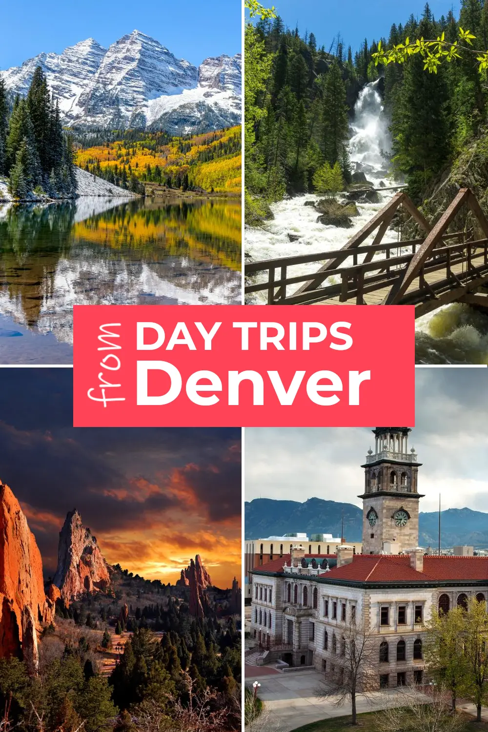 Las mejores excursiones de un día desde Denver, que incluyen recorridos por las Montañas Rocosas, pueblos históricos de montaña, parques nacionales y recorridos por la cerveza artesanal