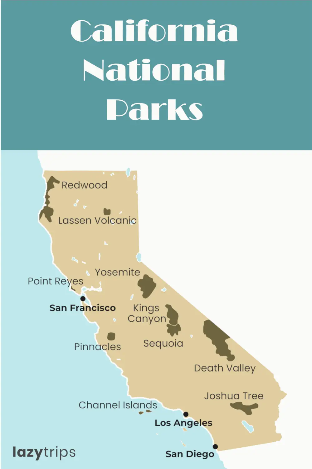 Parques Nacionales de California - la guía completa con detalles, mapa e información clave