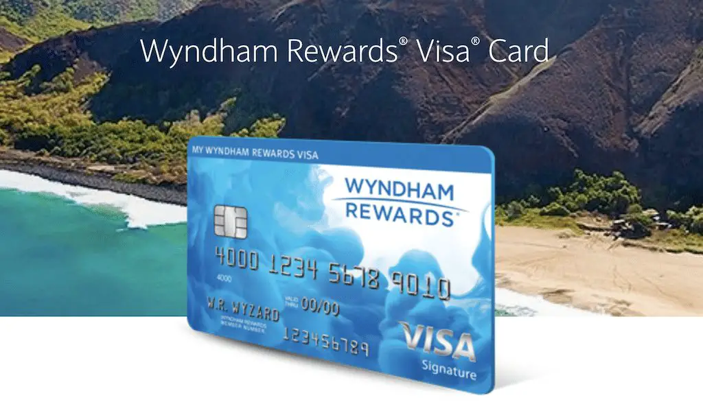 Captura de pantalla de la Visa Wyndham Rewards
