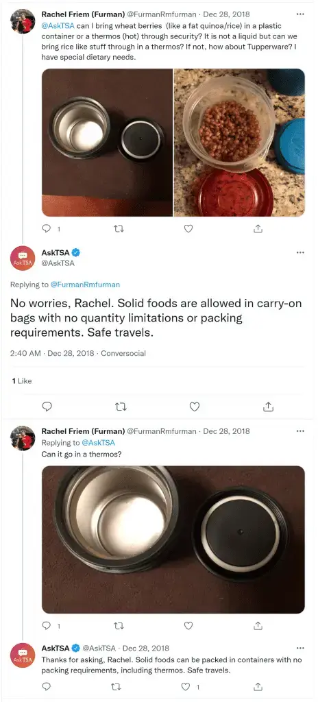 ¿Puedo llevar un termo vacío en un avión? (Reglas de la TSA)