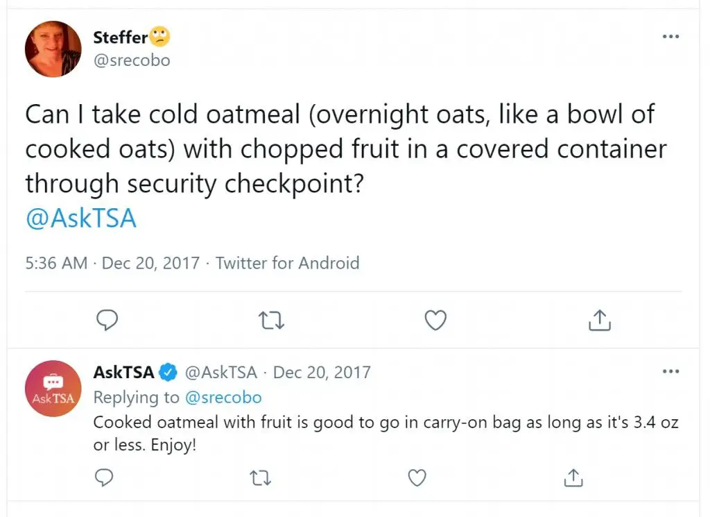 ¿Se puede llevar fruta en un avión?