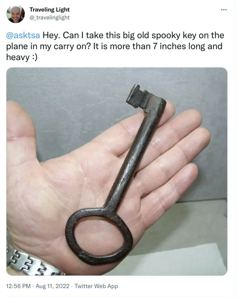 ¿Puedes llevar las llaves en un avión? (Reglas de la TSA)
