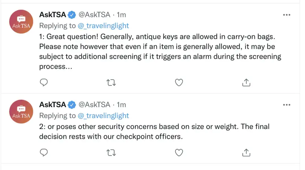 ¿Puedes llevar las llaves en un avión? (Reglas de la TSA)