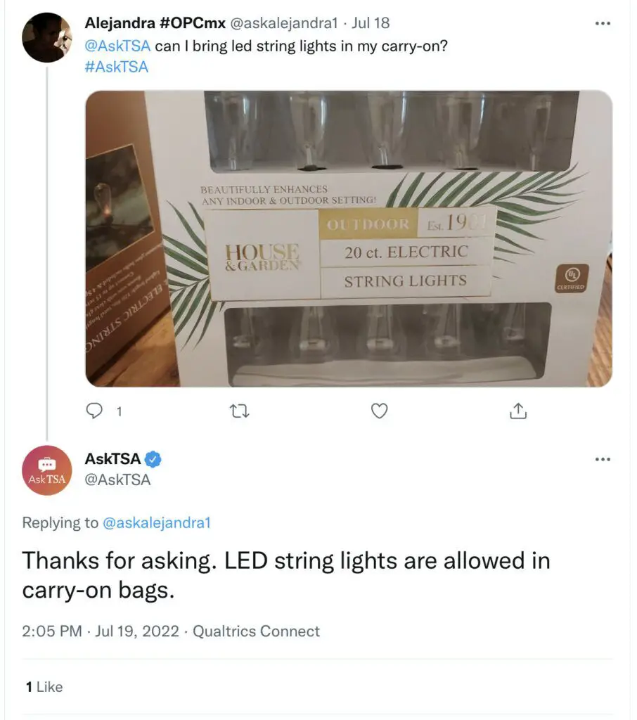 ¿Puedes llevar luces LED en un avión? (Reglas de la TSA)