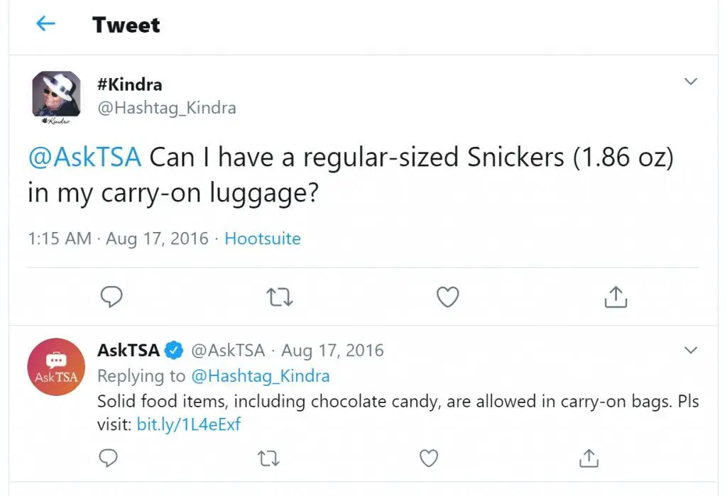 ¿Puedes llevar dulces en un avión?