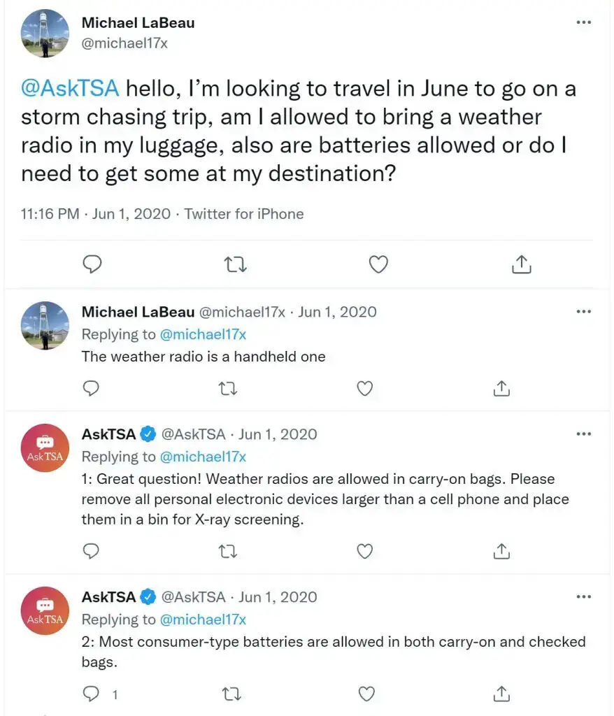 ¿Puedes llevar walkie talkies en un avión? (Reglas de la TSA)