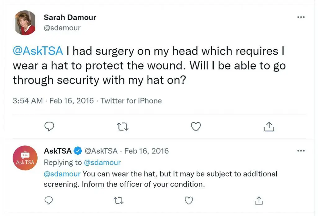 ¿Puedes usar un sombrero en un avión a través de la seguridad del aeropuerto? (Reglas de la TSA)
