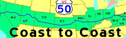 COSTA a COSTA por la US 50. Un viaje a través de América por la Ruta 50...