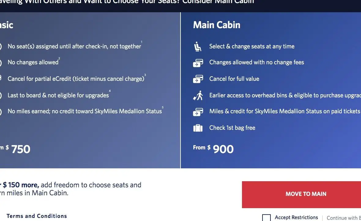 Delta Basic Economy: todo lo que necesita saber y cómo superarlo