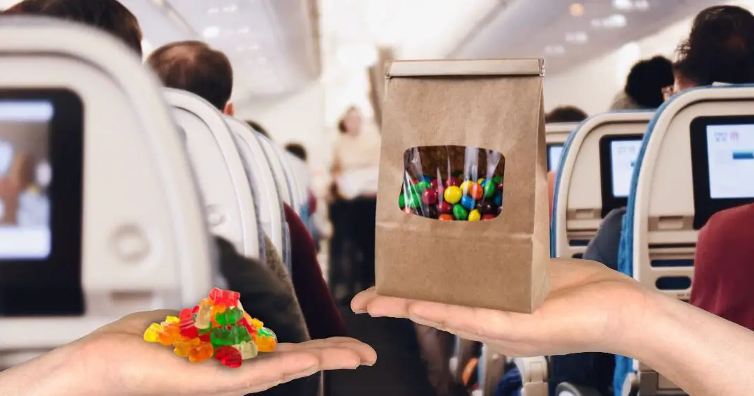 ¿Puedes llevar dulces en un avión?