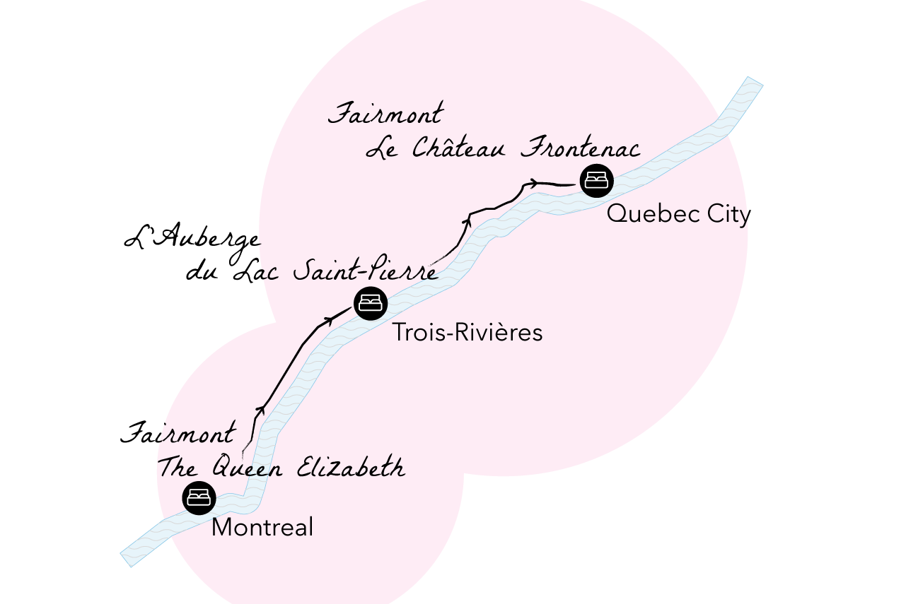 Viaje por carretera de Montreal a la ciudad de Quebec |