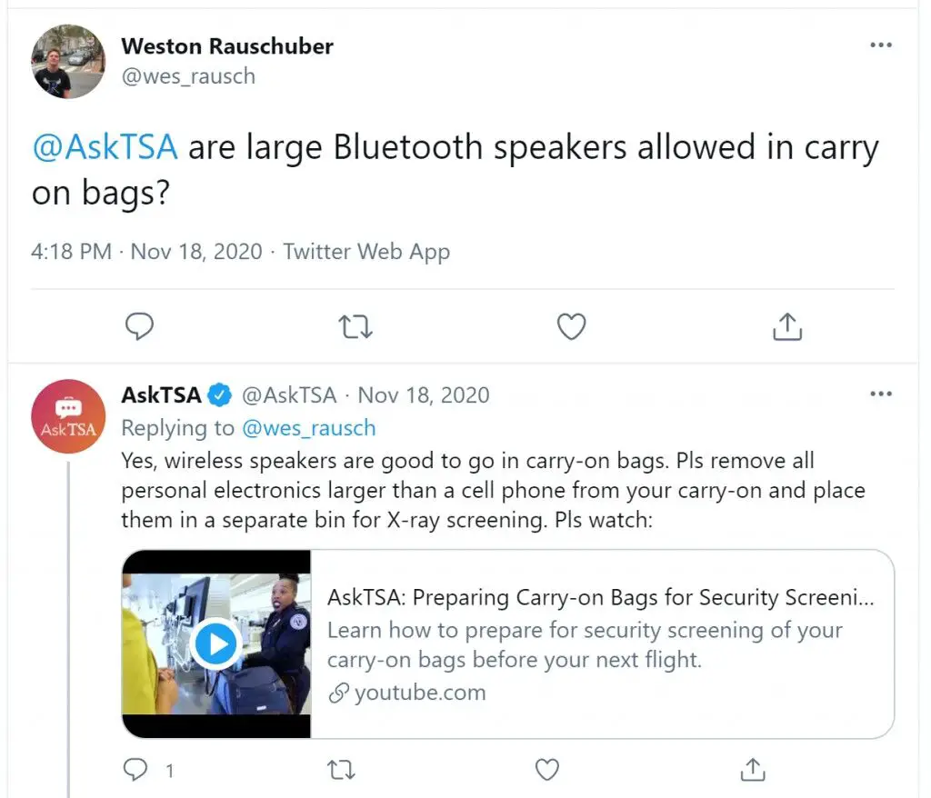 ¿Puedo llevar un altavoz Bluetooth en un avión?