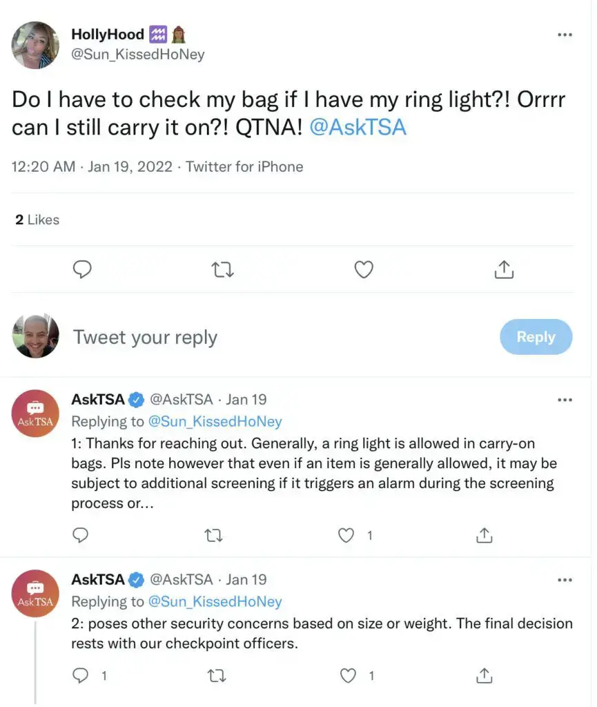 ¿Puedes llevar un anillo de luz en un avión? (Reglas de la TSA) ¿Puedes llevar un anillo de luz en un avión? (Reglas de la TSA)