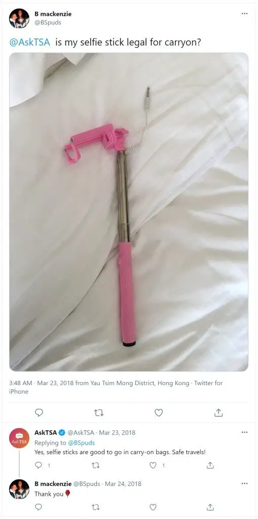 ¿Puedes llevar un selfie stick en un avión?