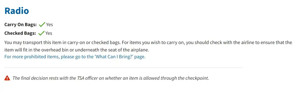¿Puedes llevar walkie talkies en un avión? (Reglas de la TSA)