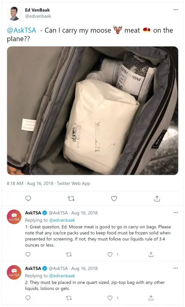 ¿Se puede llevar carne en un avión? (Reglas de la TSA)